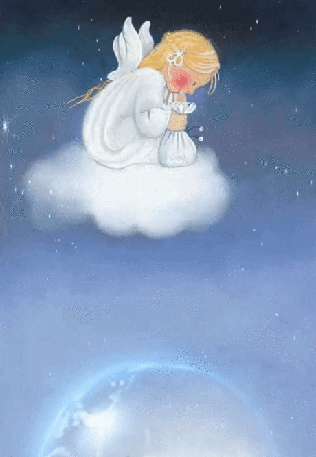 Спокойной ночи картинки ангелочки   милые открытки 004