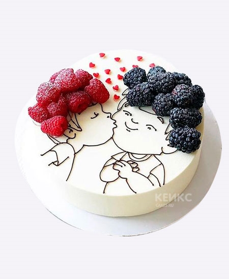 Торт на 2 года отношений   красивые фото 012