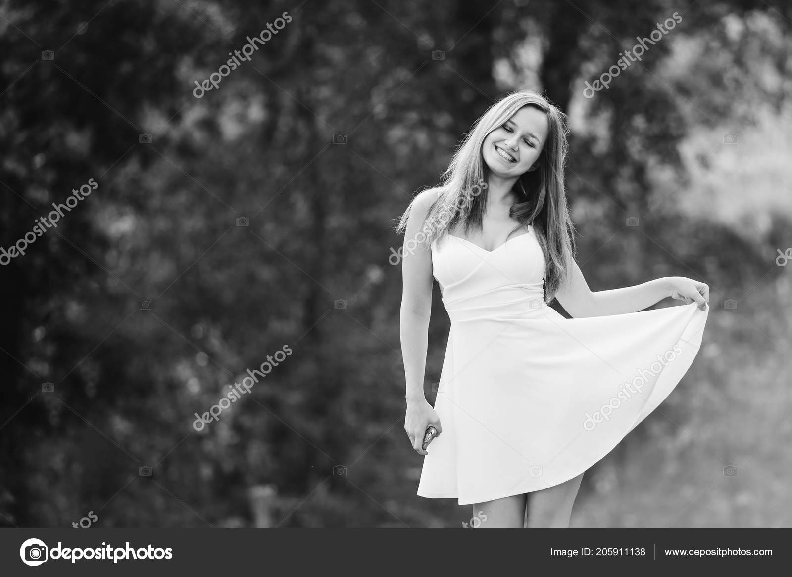 Фото девушка в платье черно белое   картинки (17)