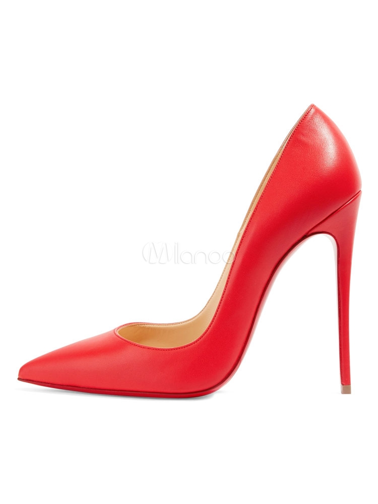 Фото красные туфли на каблуке 011