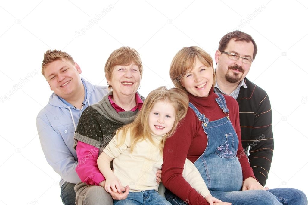 Фото семьи большой счастливой020