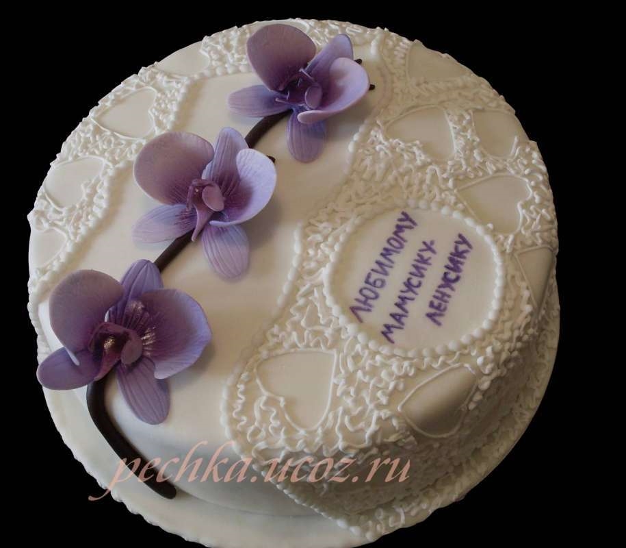 Фото торт для мамы на 55 лет   подборка 013