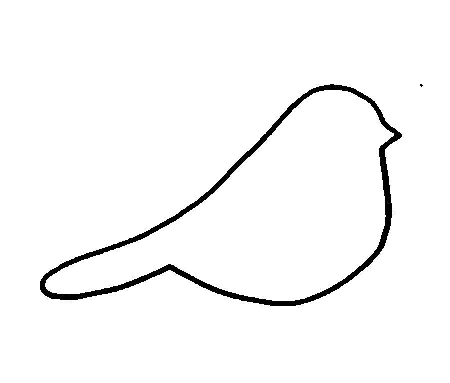 Шаблон птичка для аппликации   картинки003