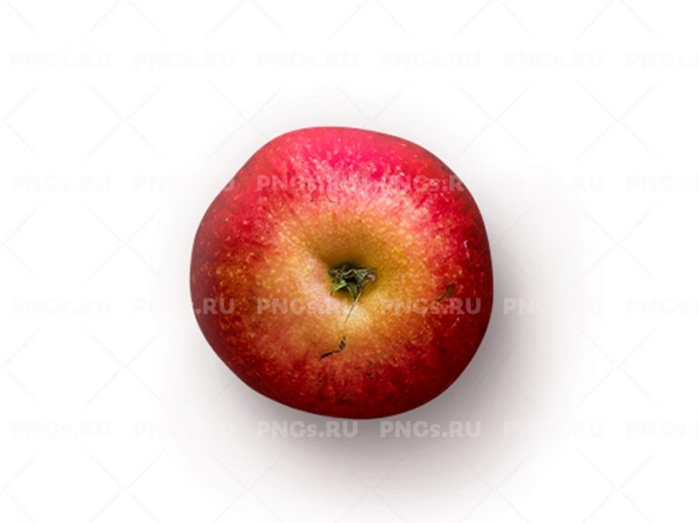 Ящик с яблоками на прозрачном фоне