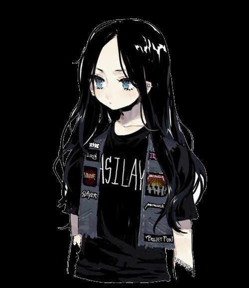 Аниме персонажи с черными волосами   арты004