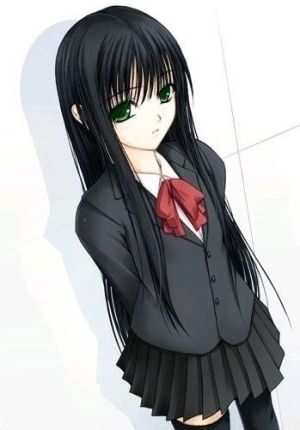 Аниме персонажи с черными волосами   арты007
