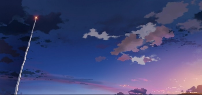 Картинки аниме небо   красивые фото018