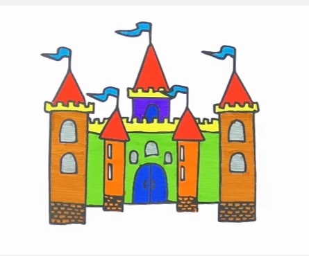 Картинки для детей сказочный замок   волшебный014