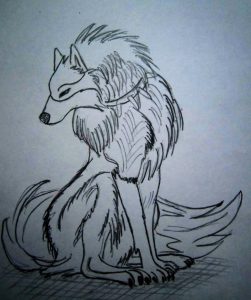 Картинки для срисовки аниме волки   скачать020