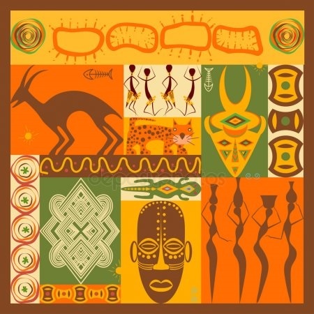 Стилизованные рисунки  Африка – красивые картинки020