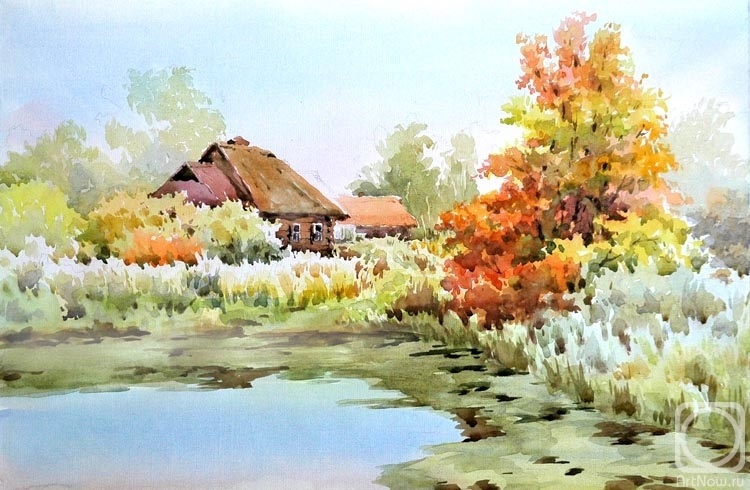 Акварелью рисуем осень