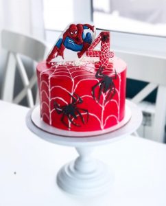 Торт для мальчика с человеком пауком фото027