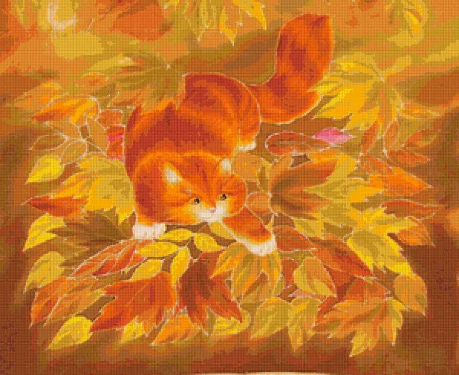 красивые картинки про осень с животными 003