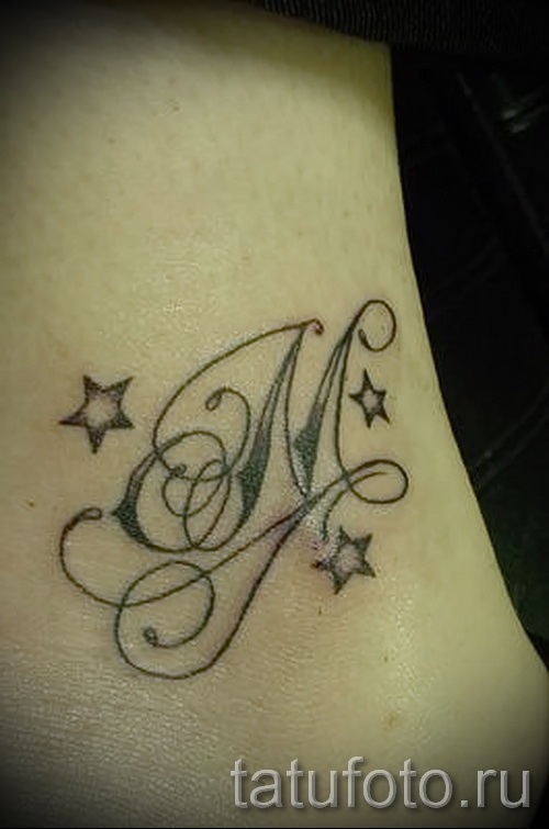 Красивая буква м для Татуировки
