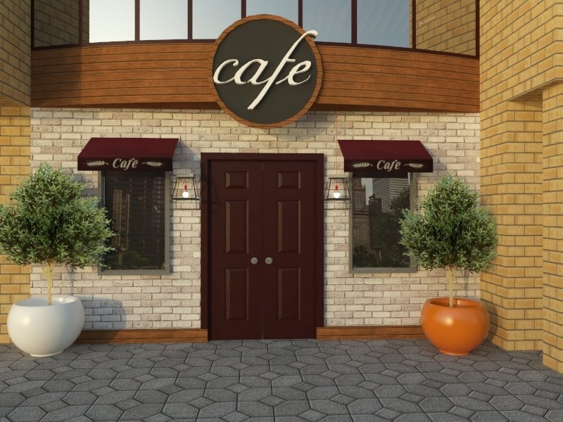 Кафе фасад