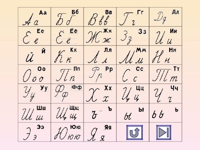 Алфавит прописной с картинками