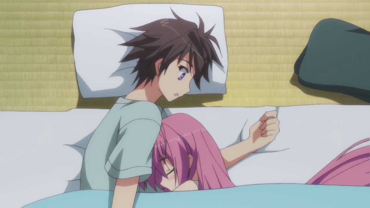 Парень и девушка спят аниме картинки (18)