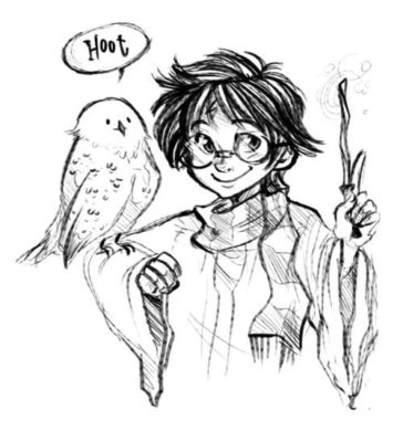 Рисунки Гарри Поттер для срисовки (13)