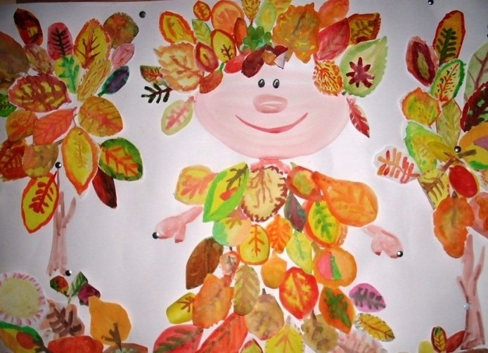 Рисунки девушка осень для детей 006