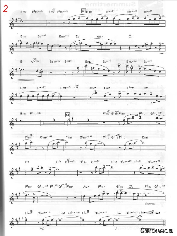 Розовая пантера ноты для саксофона альта 025