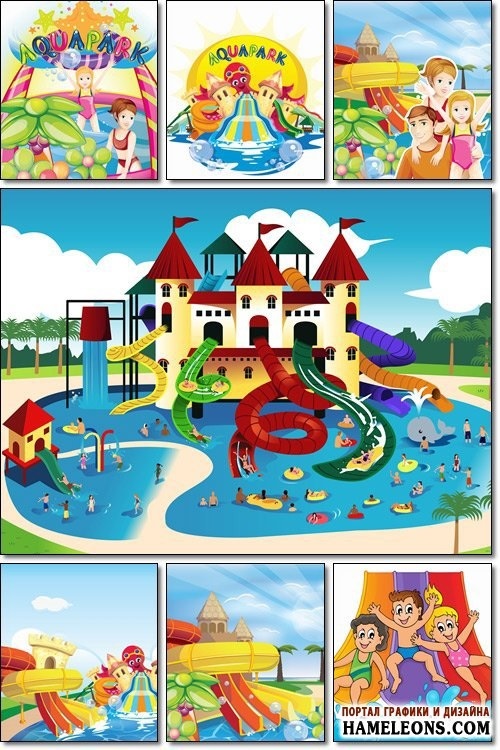 аквапарк рисунки для детей 007
