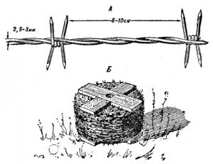 колючая проволока рисунок легкий 014