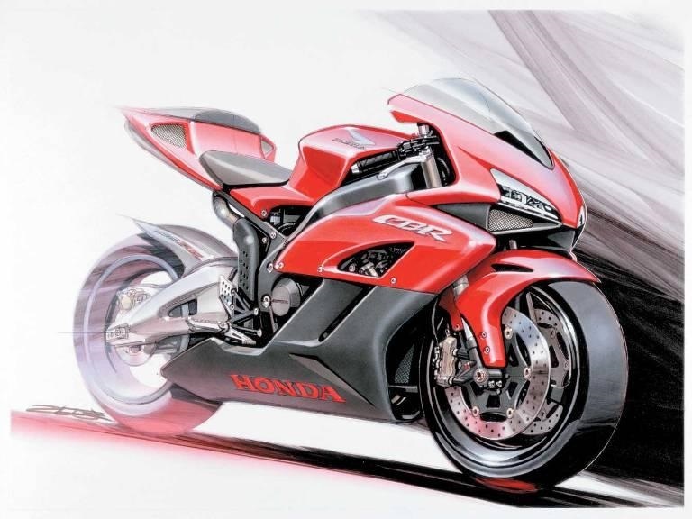 крутые рисунки мотоциклов 018