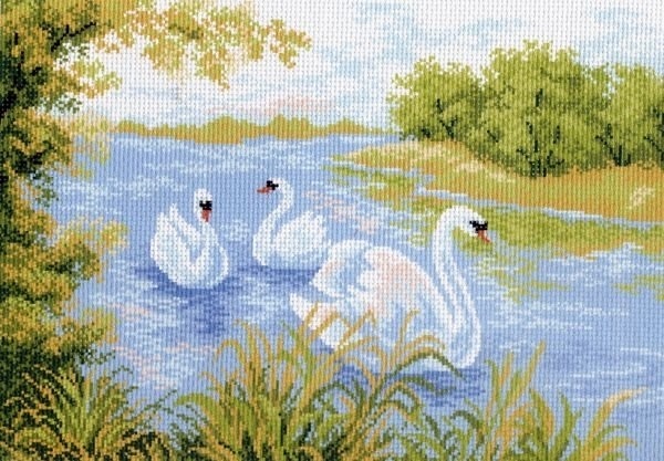 Рисунок лебединое озеро 018