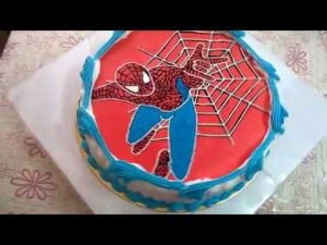 Торт с картинкой человек паук фото 002