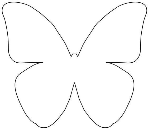 Шаблон крыльев бабочек 003