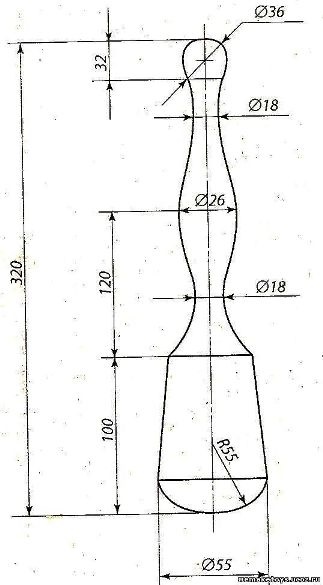 Изделия на токарном станке чертеж