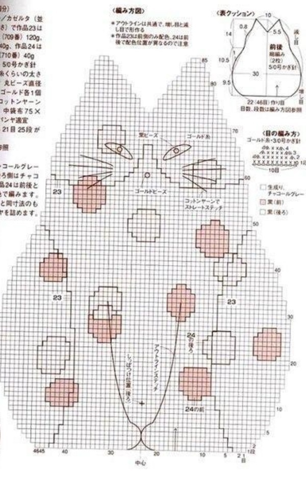 Схема крючком котик подушка