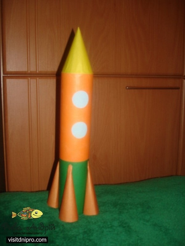 Ракета из картона поделка в садик
