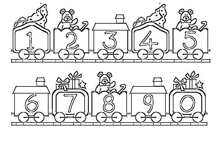 Рисунки для детей из цифр и букв