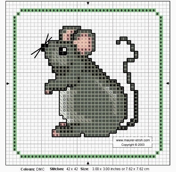 Схема мыши для кофты