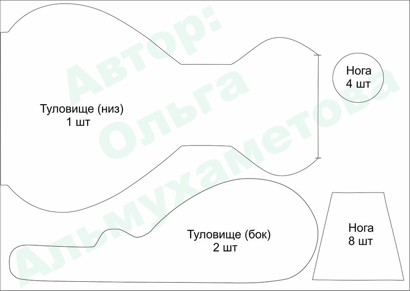 Пуф бегемот своими руками