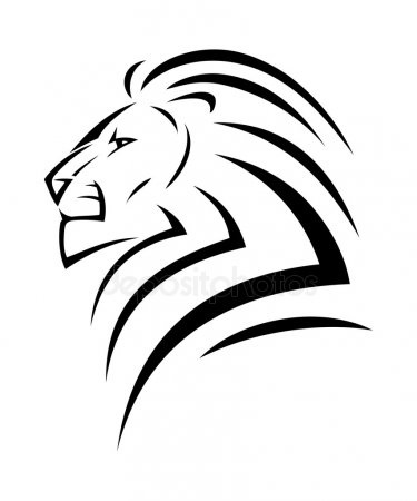 Графическое изображение льва 002