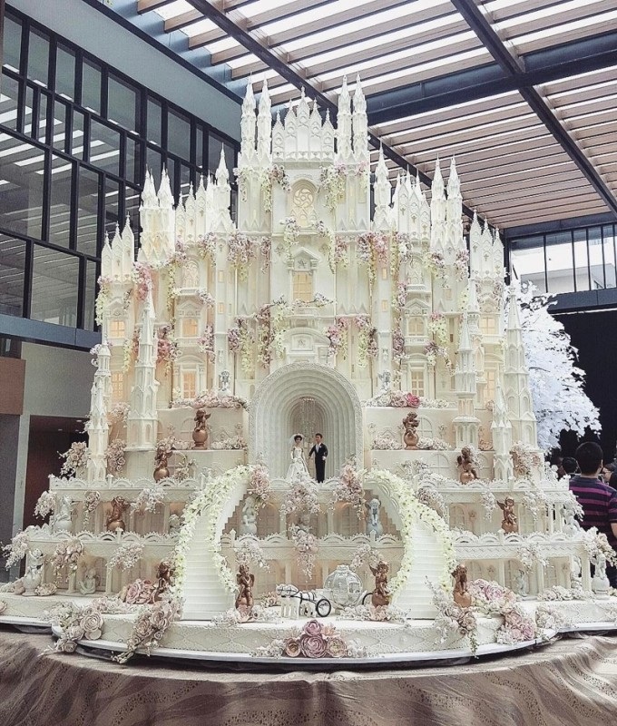 Свадебный торт в виде замка картинки 020