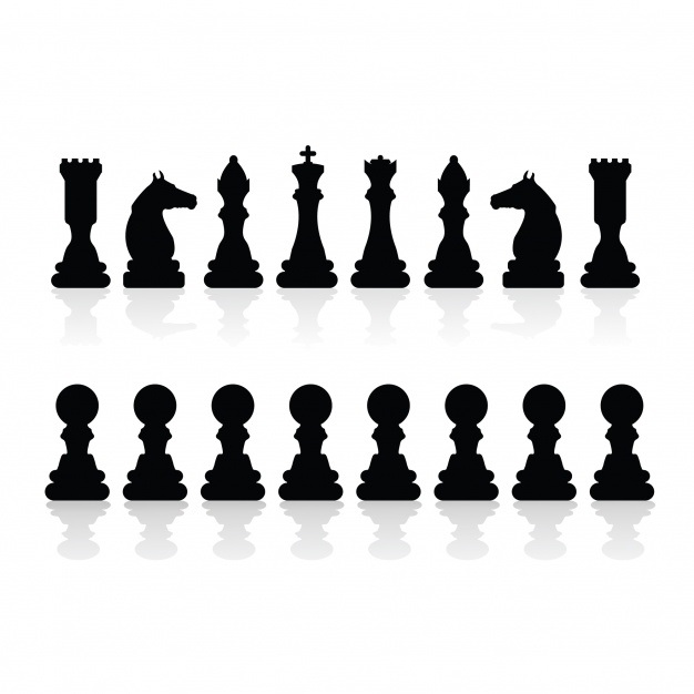 Силуэт шахматных фигур картинки015