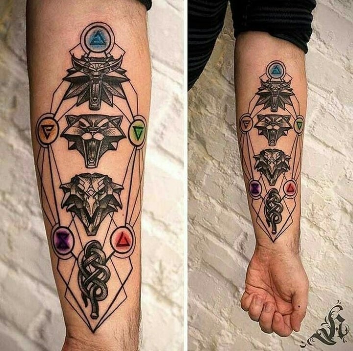 Татуировки ведьмак 3 018