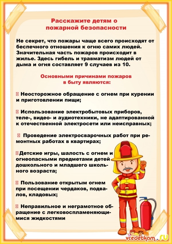 Фон для детей пожарная безопасность 024