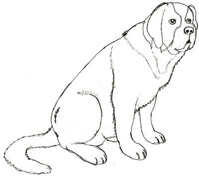 картинки собаки для рисования 019