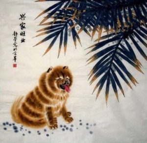 китайская живопись собака 020
