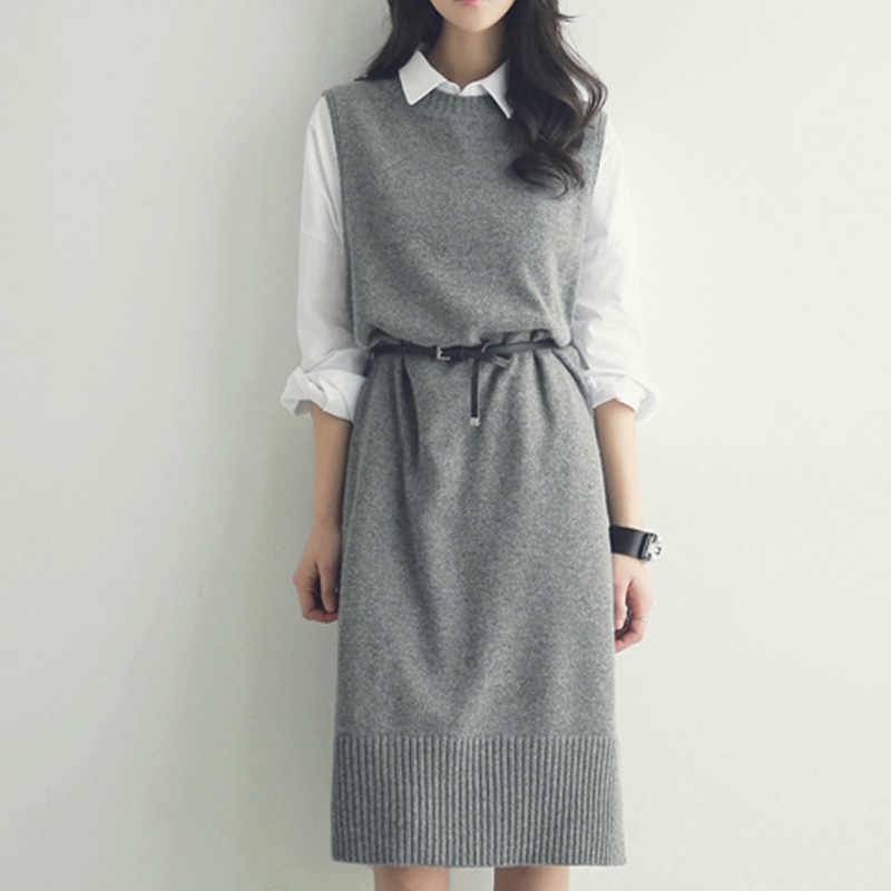 корейские модные платья 011