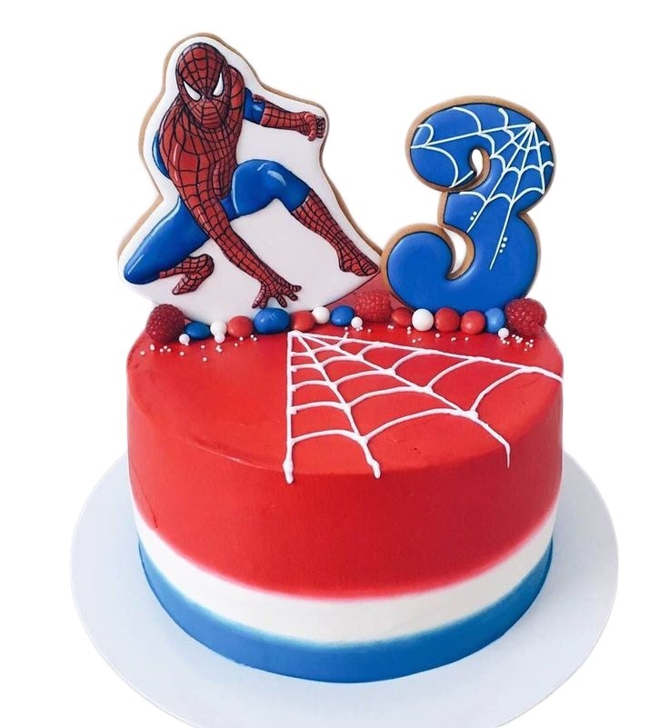 торт на тему человек паук 013
