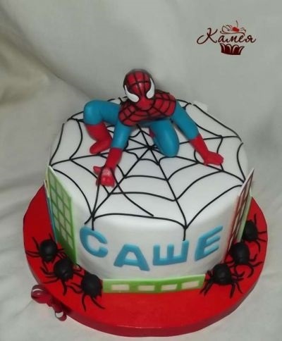 торт на тему человек паук 022
