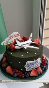 фото торты с самолетом 023