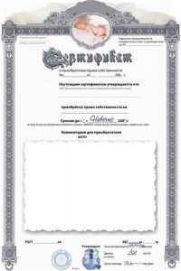 шаблон шуточный сертификат 019