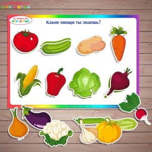 шаблоны овощи для детей 020