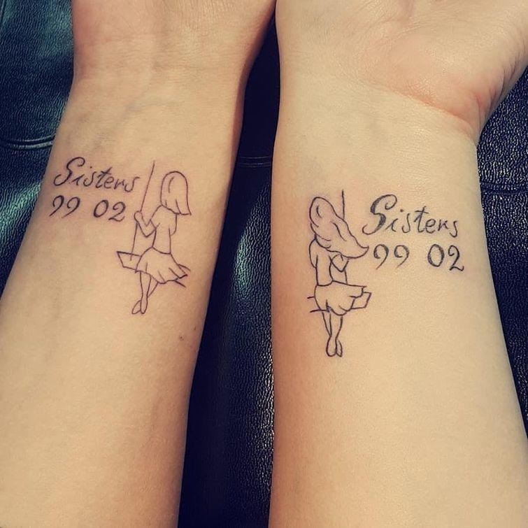 Крутые татуировки брат и сестра 004